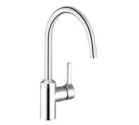 Kludi BINGO STAR rubinetto da cucina, bassa pressione, orientabile, 428099678, BINGO STAR acciaio inox spazzolato [Rubinetteria da Cucina > Rubinetti da Cucina]