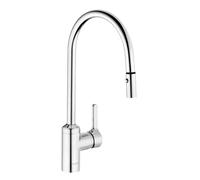 Kludi BINGO STAR rubinetto da cucina, orientabile, estraibile, 428520578, BINGO STAR cromo [Rubinetti da Cucina]