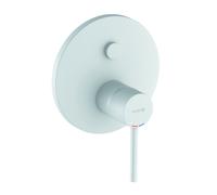 KLUDI BOZZ Mitigeur monocommandé encastré pour bain et douche, sécurité intrinsèque contre le reflux, 25 l/min, 386635376, 386635376, Colorazione: Bianco opaco