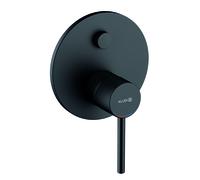 KLUDI BOZZ Mitigeur monocommandé encastré pour bain et douche, sécurité intrinsèque contre le reflux, 387633976, 387633976, Colorazione: nero opaco