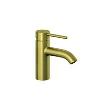 KLUDI BOZZ Mitigeur monocommandé pour lavabo, hauteur de bec 75mm, garniture d'écoulement PUSH-OPEN, 38266N076, 38266N076, Colorazione: Oro spazzolato