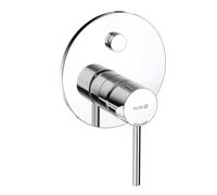 KLUDI BOZZ, rubinetto da incasso per vasca e doccia (387590576), miscelatore monocomando, cromato, passaggio PUSH&SWITCH per SLIM.BOXX 88022, 28 l/min