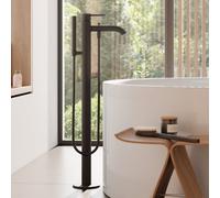 Kludi BOZZ rubinetto vasca a pavimento, miscelatore monocomando, 385903976, BOZZ nero opaco [Rubinetteria Bagno > Rubinetteria Vasca]