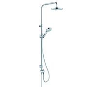 KLUDI DIVE Dual Shower System, nettoyage rapide du calcaire, glissière réglable, chrome, 6808005-00, 6808005-00