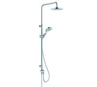 KLUDI DIVE Thermostat Dual Shower System, nettoyage rapide du calcaire, chrome, 6908005-00, 6908005-00
