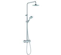 KLUDI DIVE Thermostat Dual Shower System, tube réglable horizontalement et verticalement, 6907905-00, 6907905-00, Colorazione: cromo