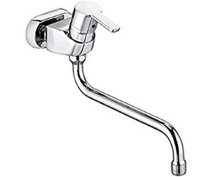 Kludi Logo 379140575 - Rubinetto miscelatore monocomando per lavello, montaggio a parete