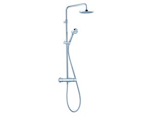 KLUDI LOGO Thermostat Dual Shower System, montage mural, Hotstop, chrome, 6809205-00, 6809205-00