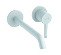 KLUDI NOVA FONTE PURA Mitigeur monocommandé mural encastré pour lavabo à deux trous, saillie 220mm, 202455315, 202455315, Colorazione: Bianco opaco