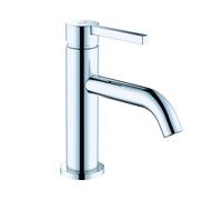 KLUDI NOVA FONTE PURA Mitigeur monocommandé pour lavabo, montage monotrou, hauteur de bec 75mm, garniture d'écoulement PUSH-OPEN, 202660515, 202660515, Colorazione: cromo