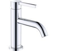 KLUDI NOVA FONTE PURA Mitigeur monocommandé pour lavabo, montage monotrou, hauteur de bec 75mm, garniture d'écoulement PUSH-OPEN, 202660515, 202660515, Colorazione: cromo