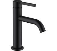 KLUDI NOVA FONTE PURA Mitigeur monocommandé pour lavabos, montage monotrou, hauteur de bec 100mm, garniture d'écoulement PUSH-OPEN, 202883915, 202883915, Colorazione: nero opaco
