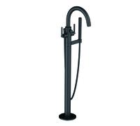 KLUDI NOVA FONTE PURISTIC Mitigeur de bain et de douche, montage sur pied pour baignoire en pose libre, 205903915, 205903915, Colorazione: nero opaco