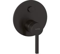 Kludi Nova Fonte Puristic rubinetto per vasca e doccia da incasso nero 20759N215