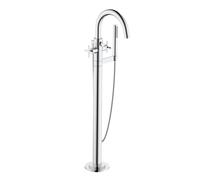 Kludi NOVA FONTE rubinetto vasca a pavimento, miscelatore a due comandi, 205900520, NOVA FONTE cromo [Rubinetteria Bagno > Rubinetteria Vasca]