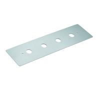 KLUDI Plaque de montage visible à quatre trous, 1602105, 1602105, Colorazione: cromo