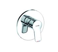 KLUDI PURE&EASY Mitigeur monocommandé encastré pour douche, montage mural, 28 l/min, chrome, 377550565, 377550565