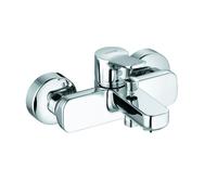 KLUDI PURE&EASY Mitigeur monocommandé pour bain et douche, montage mural, chrome, 376810565, 376810565