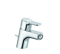 KLUDI PURE&EASY Mitigeur monocommandé pour bidet, montage monotrou, 3.8 l/min, chrome, 375330565R, 375330565R