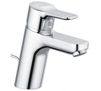KLUDI PURE&EASY Mitigeur monocommandé pour lavabo, hauteur de bec 70mm, garniture d'écoulement en métal, chrome, 373820565, 373820565
