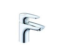 KLUDI PURE&SOLID Mitigeur monocommandé pour lavabo, hauteur de bec 75mm, sans garniture d'écoulement, EcoPlus, chrome, 343890575WR4, 343890575WR4