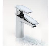 Kludi PURE&SOLID rubinetto lavabo 100, 342920575, 100 PURE&SOLID cromo [Rubinetteria Bagno > Rubinetteria Lavabo]