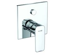 KLUDI PURE&STYLE Mitigeur monocommandé encastré pour bain et douche, montage mural, 407590575, 407590575, Colorazione: cromo