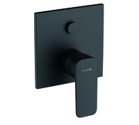 KLUDI PURE&STYLE Mitigeur monocommandé encastré pour bain et douche, montage mural, 407593975, 407593975, Colorazione: nero opaco