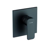 KLUDI PURE&STYLE Mitigeur monocommandé encastré pour douche, montage mural, 28 l/min, 407553975, 407553975, Colorazione: nero opaco