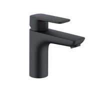 KLUDI PURE&STYLE Mitigeur monocommandé pour lavabo, hauteur de bec 100mm, sans garniture d'écoulement, EcoPlus, 401983975, 401983975, Colorazione: nero opaco
