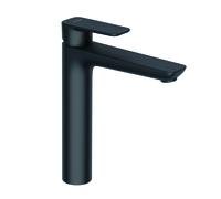 KLUDI PURE&STYLE Mitigeur monocommandé pour lavabo, hauteur de bec 215mm, sans garniture d'écoulement, 402963975, 402963975, Colorazione: nero opaco