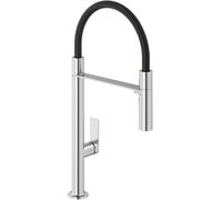 Kludi Qord rubinetto da cucina verticale cromo-nero 568590575