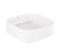 Kludi Resa C lavabo con tappo 40x40 cm quadrata da appoggio bianco 58CW3043
