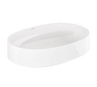 Kludi Resa O lavabo con tappo 60x40 cm ovale da appoggio bianco 58CW2043