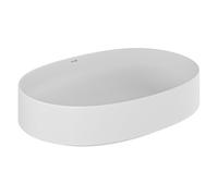Kludi Resa O lavabo con tappo 60x40 cm ovale da appoggio bianco 58CW2053