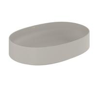 Kludi Resa O lavabo con tappo 60x40 cm ovale da appoggio grigio/pietra 58CW20O2