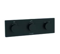 KLUDI TRONIC / PUSHTRONIC thermostat électronique encastré, Set d'encastrement brut avec set de finition, HotStop, 3830039-00, 3830039-00, Colorazione: nero opaco