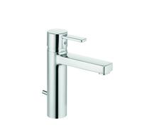 KLUDI ZENTA Mitigeur monocommandé pour lavabo, hauteur de bec 120mm, avec vidage métal, chrome, 382640575, 382640575