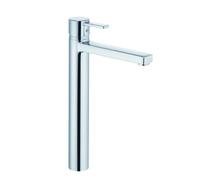 KLUDI ZENTA Mitigeur monocommandé pour lavabo, hauteur de bec 260mm, sans garniture d'écoulement, chrome, 382570575, 382570575