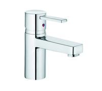 KLUDI ZENTA Mitigeur monocommandé pour lavabo, hauteur de bec 65mm, sans garniture d'écoulement, chrome, 382510575, 382510575