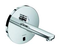 KLUDI ZENTA SL E Robinetterie de lavabo électronique, saillie 190mm, rosace ronde, 5 l/min, alimentation électrique ou par pile, chrome, 3850105, 3850105