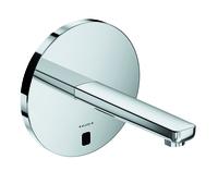 KLUDI ZENTA SL E Robinetterie de lavabo électronique, saillie 190mm, rosace ronde, alimentation électrique ou par pile, chrome, 3850305, 3850305