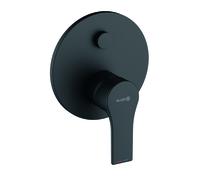 KLUDI ZENTA SL Mitigeur monocommandé encastré pour bain et douche, sécurité intrinsèque contre le reflux, 487633965, 487633965, Colorazione: nero opaco