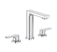 KLUDI ZENTA SL Robinetterie de lavabo, hauteur de bec 155mm, montage à trois trous, chrome, 483930565, 483930565