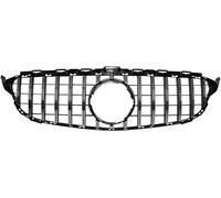 KLUEES Griglia Frontale per Auto per Mercedes Benz W205 C Class 2015-2018,Griglia di Ricambio Anteriore Centrale Paraurti Mascherine Protezione Accessori Modificati