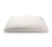 KLUFO Cuscino in lattice biologico naturale - supporto solido per dormire, design elastico e ventilato, allevia il dolore a spalle e collo, con fodera protettiva