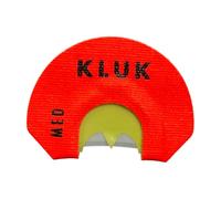 KLUK Custom Calls Chicken COOP Turkey Mouth Call - Diaframma a 3 ance con frontale trasparente e retro raspy per chiamate realistiche (telaio giovanile - stetch medio)