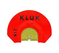 KLUK Custom Calls Game Over Turkey Mouth Call - Diaframma a 3 ance con taglio a V con raspa media per Yelps, Clucks & Purrs realistici (telaio giovanile - tratto medio)