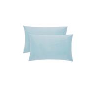 KLULK Coppia Federe Cielo 100% Cotone, 52 X 82 Cm, Set di 2 Cuscino Letto, Chius