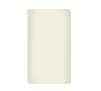 KLULK Lenzuolo Sotto Con Angoli Elasticizzati 1 Posto E Mezzo 100% Cotone Panna 125 X 200 + 25 Cm Made In Italy